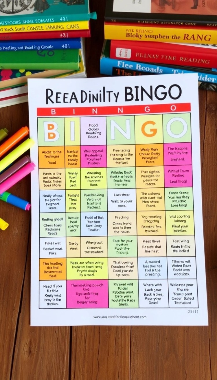 30 Creative Reading Challenge Ideas That'll Ignite Your Passion for Books (You’ll Love #22!) - 2. The Book Bingo Challenge